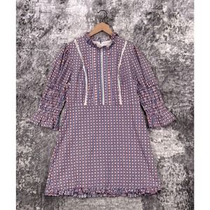 Laura Ashley x Urban Outfitters Dress Maisy Floral Mock Neck Mini Cottagecore